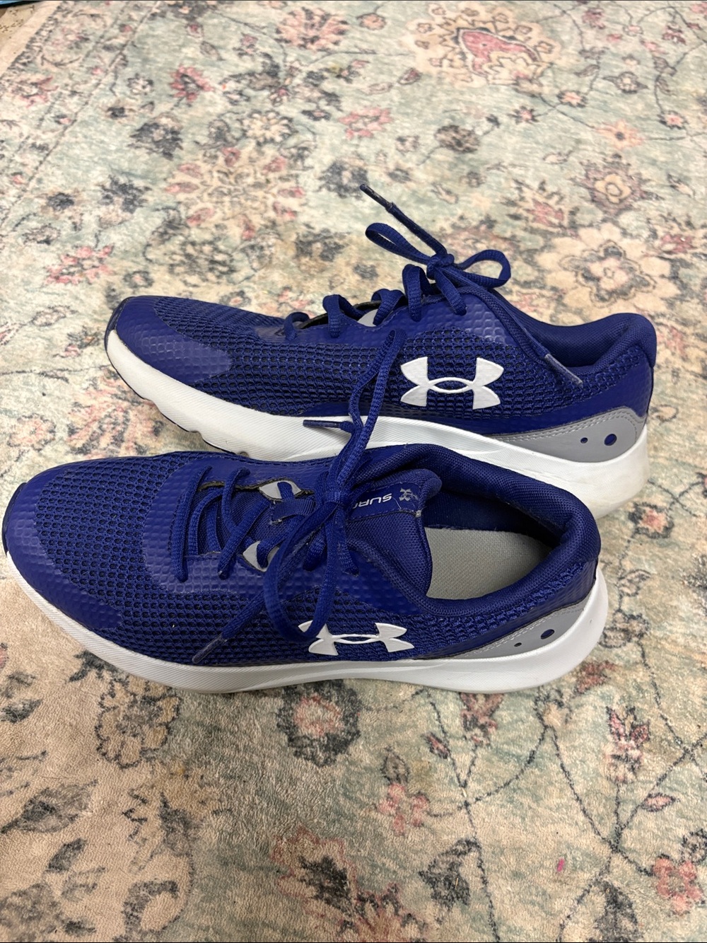 Under Armour Royal Blue and White Men's Shoes